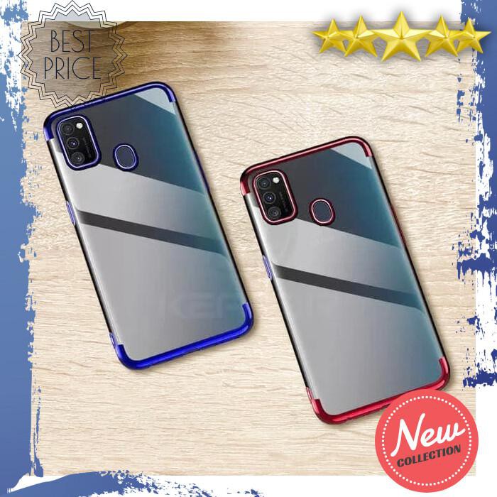 CASING HP SAMSUNG M31 SOFT CASE PLATING LUXURY LIST CHROME