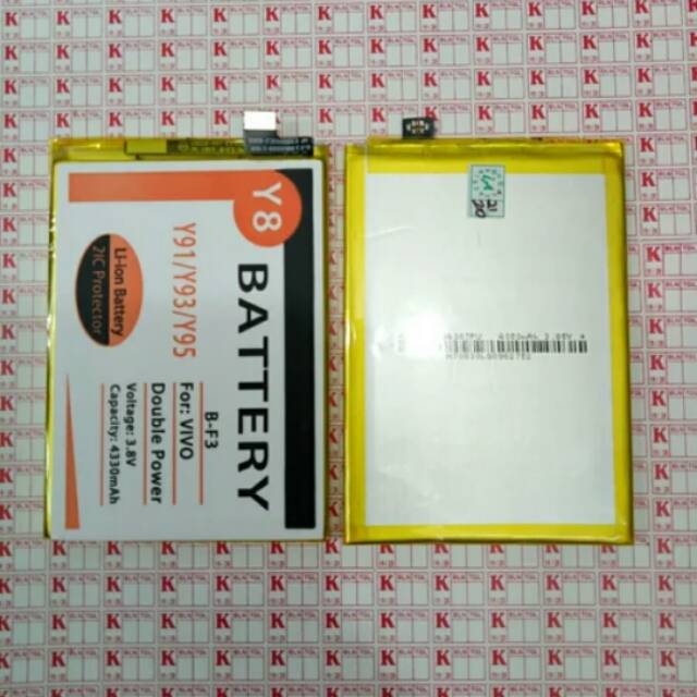 BATERAI BATRE VIVO Y91 Y93 Y95 Y8 DOUBLE POWER