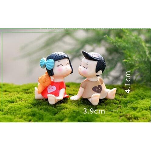 Miniature Lover Figures - Lovers Couple Figurines #02 (2pcs)