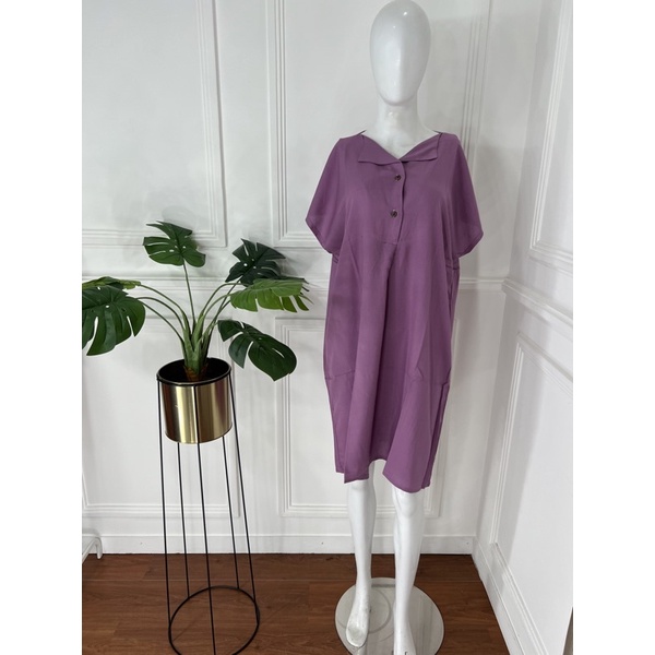 DASTER PENDEK SEBETIS RAYON MOTIF KEKINIAN VIRAL DASTER DEWASA PAKAIAN WANITA KEKINIAN LUCU-purple