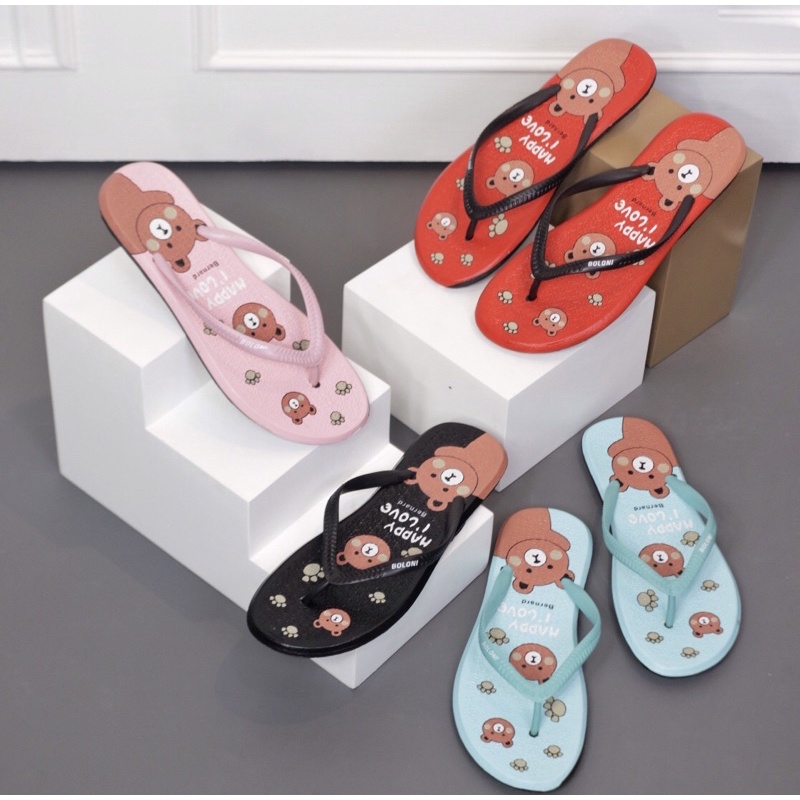 ( BEARNARD ) sandal lucu karakter beruang terlaris