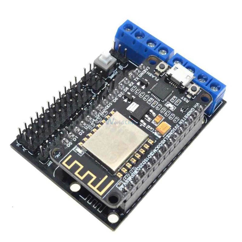 Development Kit NodeMCU + Motor Shield ESP12E WIFI DIY