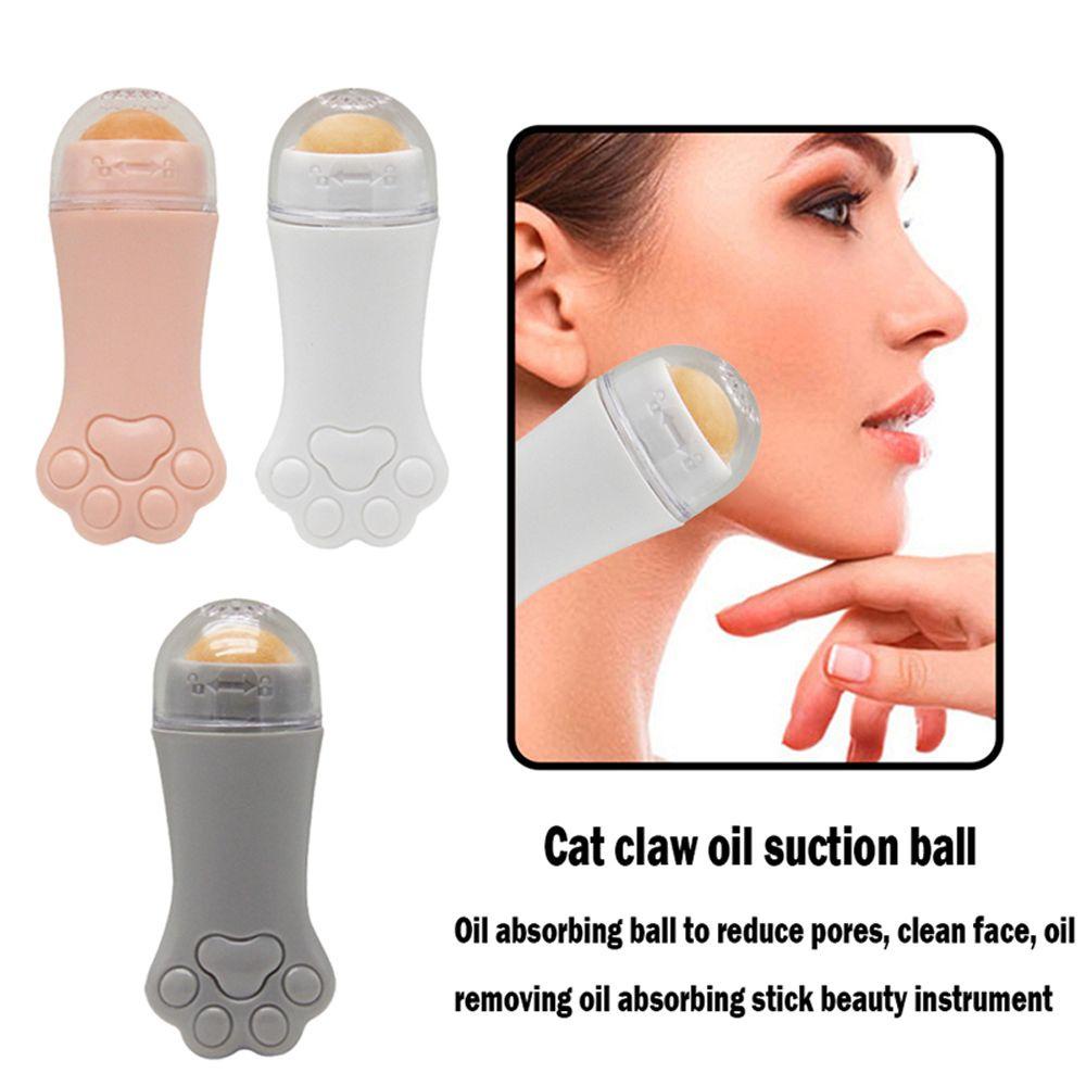 Mxbeauty Batu Vulkanik Facial Roller Portable Cakar Kucing Pembersih Penghilang Noda Wajah Alat Perawatan Kulit Wajah Kontrol Minyak T-zone Cleaning Stick Ball