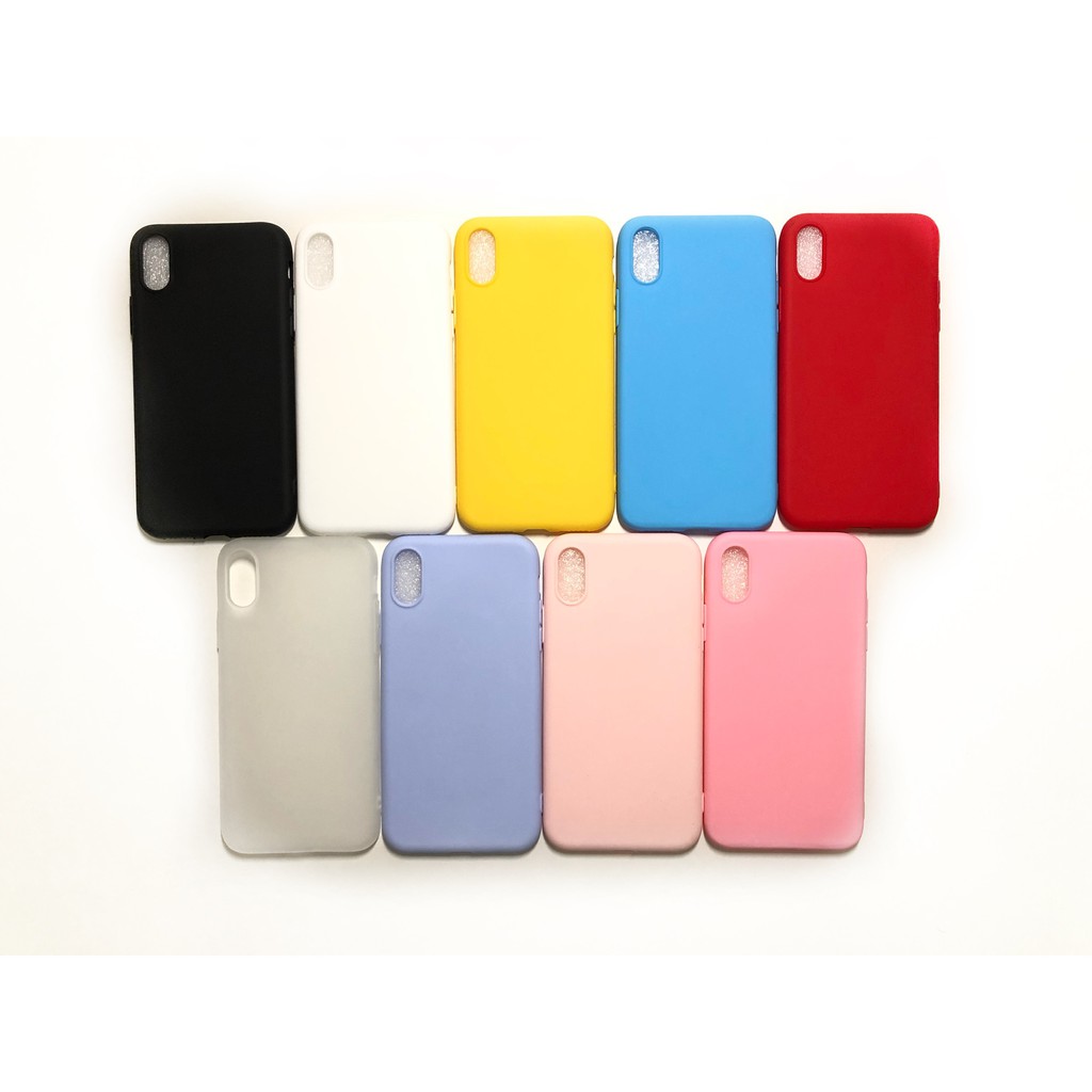 C107 Iphone XR / X XS / XS MAX Colourful Ultrathin Silicone Case / Matte Case