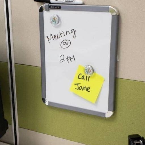 

⅍ Papan Tulis Kecil Magnet - BAZIC Magnetic Dry Erase Board - 22 x 28 cm ♀