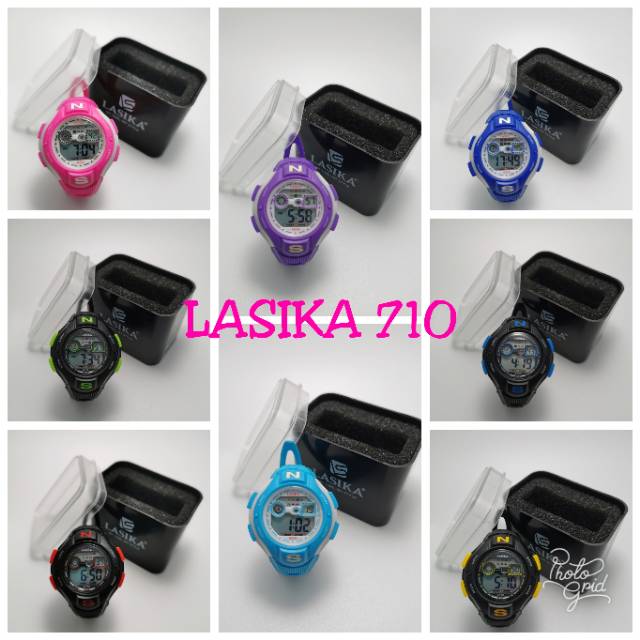 Jam tangan digital Anak Anak Remaja water Resist Lasika 710