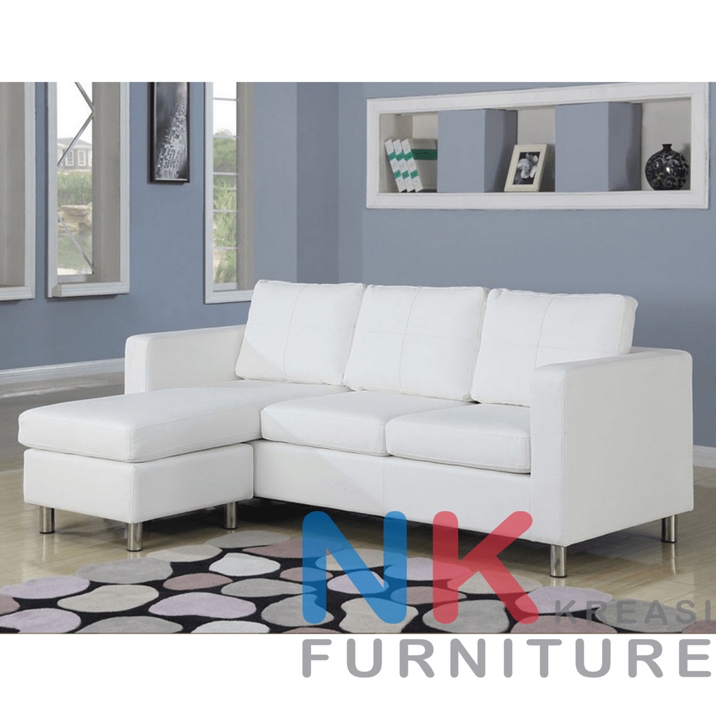 Sofa kursi ruang Tamu L Minimalis mewah, sofa sudut modern klasik