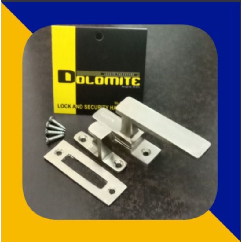 Rambuncis jendela/kunci jendela/Grendel jendela Dolomite stainless kotak minimalis RB-2139