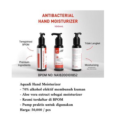 Aquadi Anti Bacterial Moisturizing Hand Sanitizer 100ml