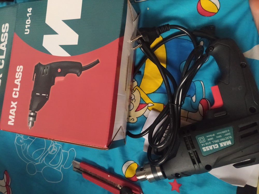 Max Class Mesin Bor Listrik 10mm Bolak Balik