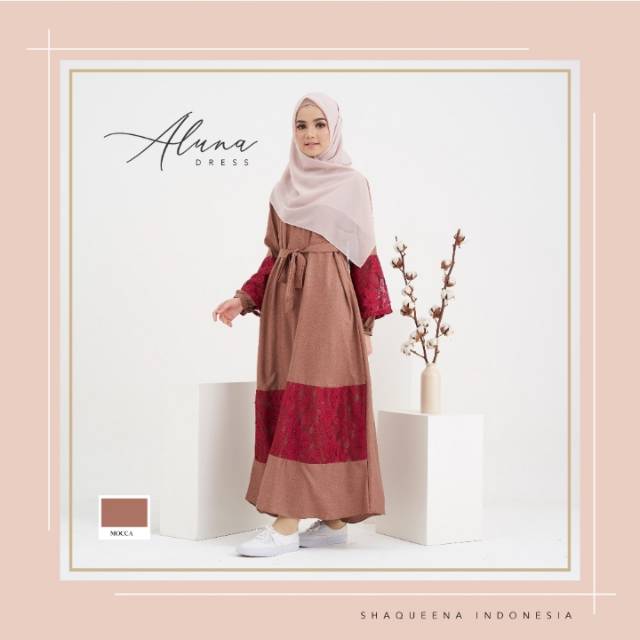 ALUNA DRESS BY @SHAQUEENA.INDONESIA