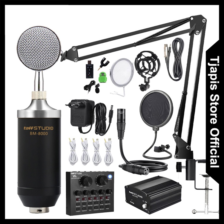 Jual Paket Kumplit Mic Condenser Bm Bm Stand Soundcard V Phantom Power