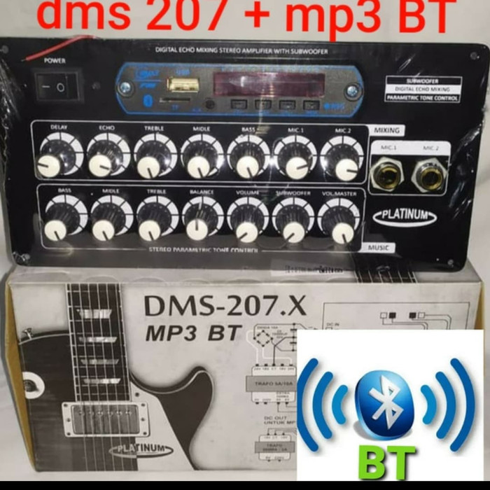 Kit Tone Control Stereo Mixing DMS-207.X plus MP3 bluetooth / DMS207x