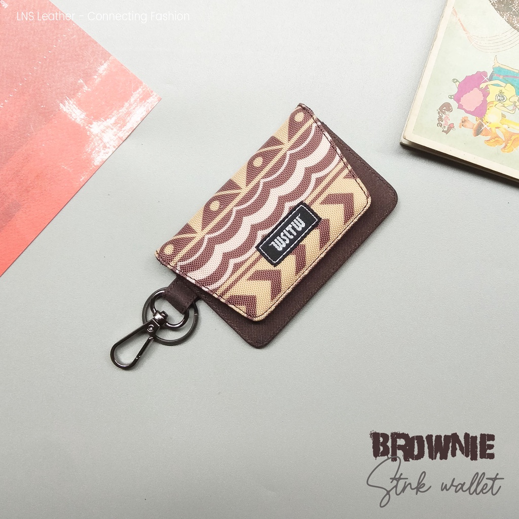 Dompet  STNK E-Toll Mobil Gantungan Kunci Stnk Motor Brownie Edition