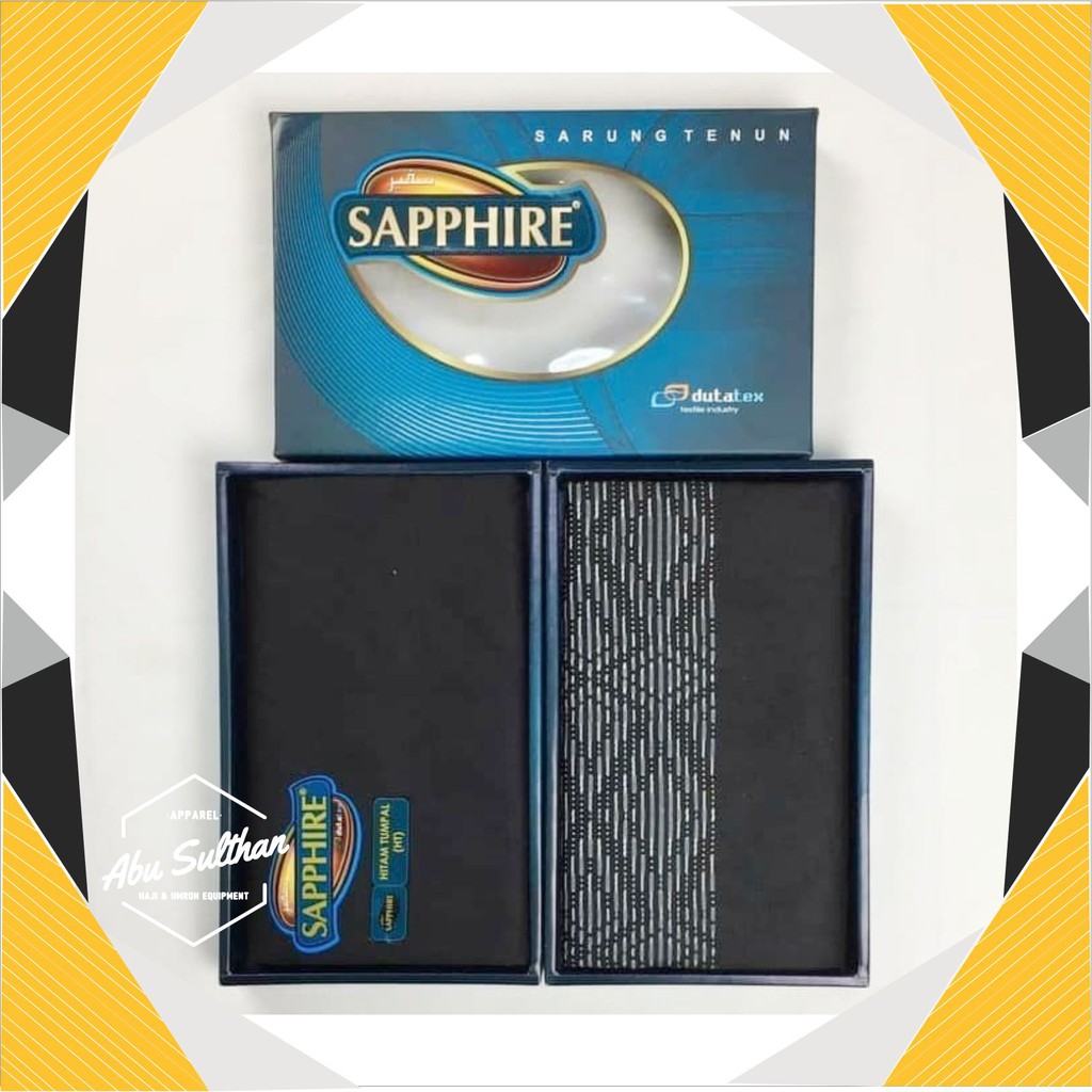 SARUNG SAPPHIRE HITAM TUMPAL