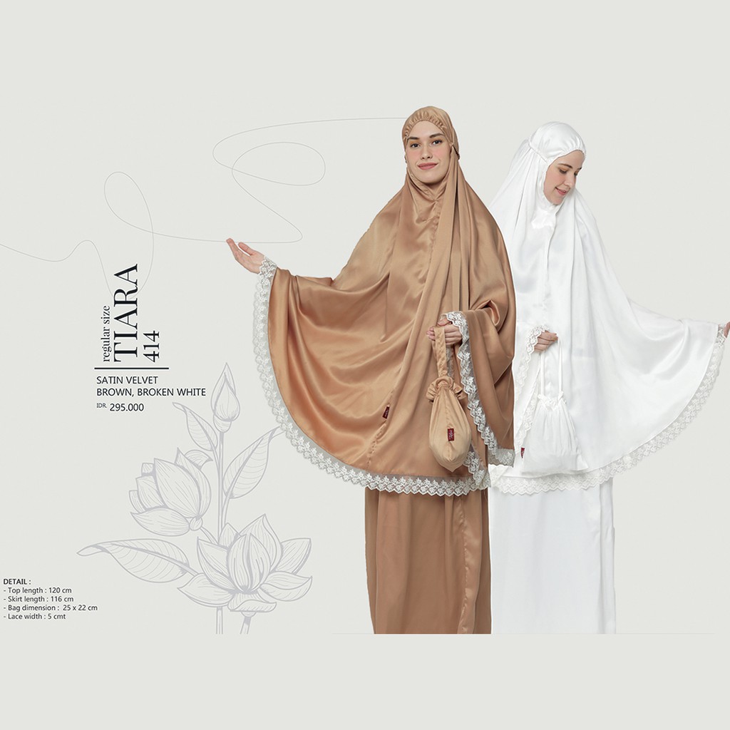 MUKENA DEWASA TATUIS TIARA 414 SATIN VELVET