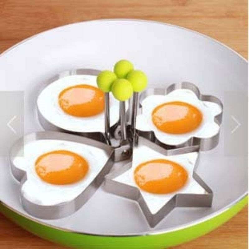 Alat Cetakan Telur Stainless Alat Cetakan Karakter Serbaguna Stell Egg Mold Cetakan Telur Ceplok