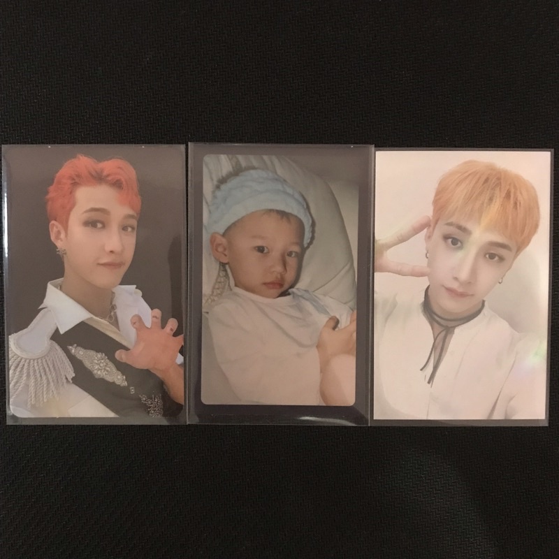 pc photocard ch hyunjin childhood hj + makestar jewel noeasy bangchan skz stray kids pob bene benefi