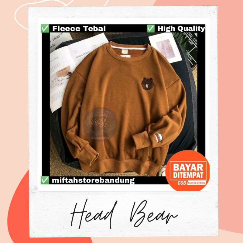 Sweater BT21 Kekinian Head Bear Head Duck Head Rabbit