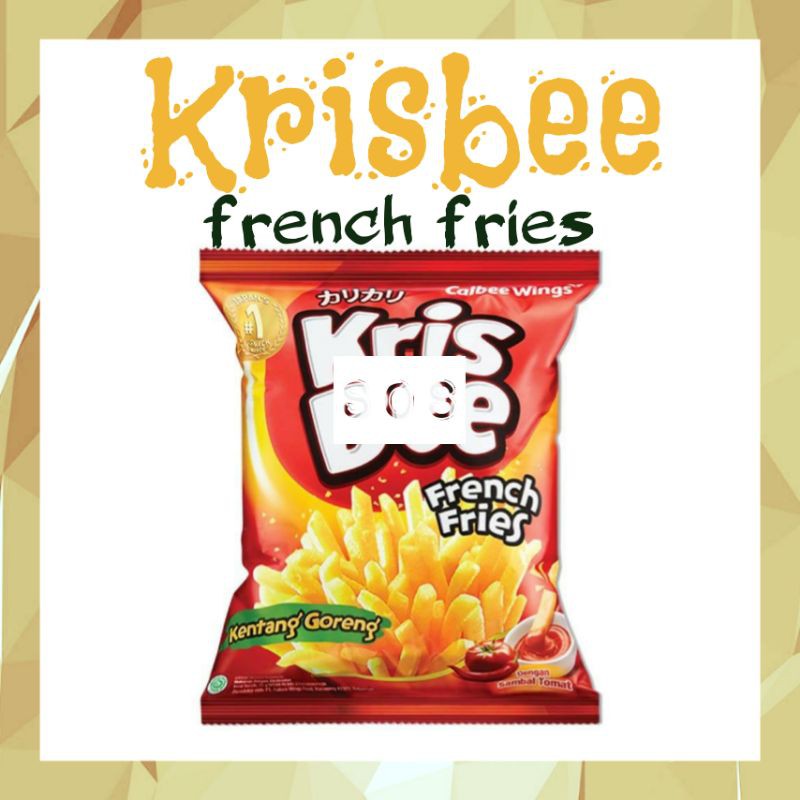 

《OS3》 Krisbee french fries with tomato sauce 9 gram - Calbee wings