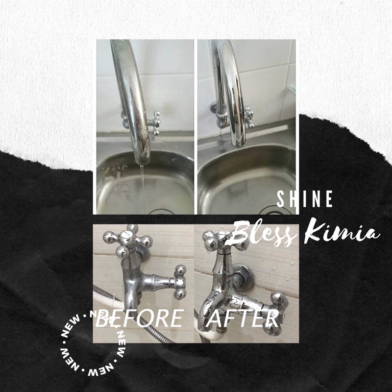 SHINE 1 LITER-Penghilang Karat-Pembersih Stainless-Pembersih Kerak-Pembersih Kerak air