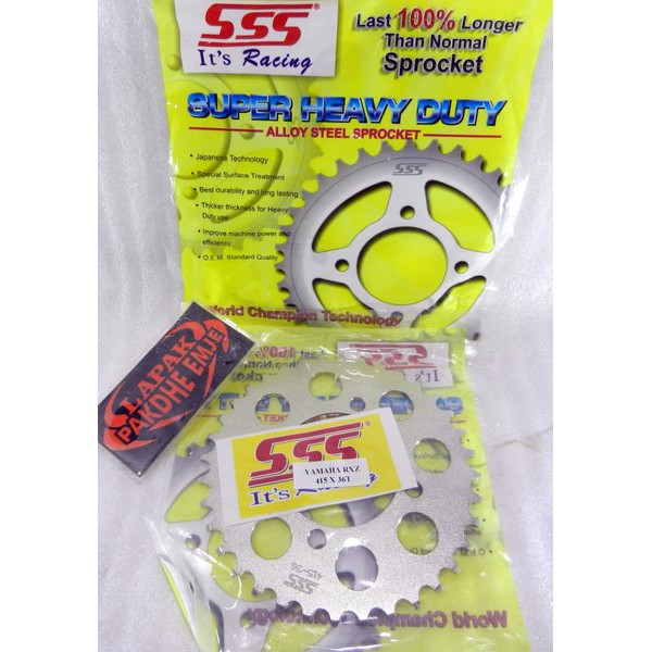 Murah GEAR BELAKANG SSS 415 36 JUPITER Z RX KING JUPITER MX NEW JUPITER MX FIZR ALFA RXZ 415 36