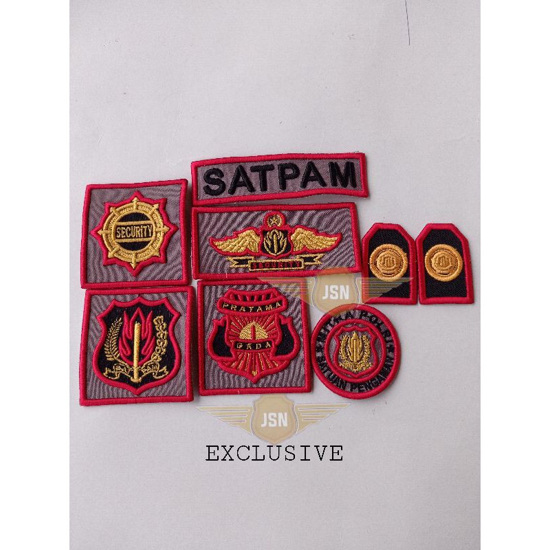 BORDIR SATPAM BET PDL SATPAM SATU PAKET GADA  BORDIR TIMBUL