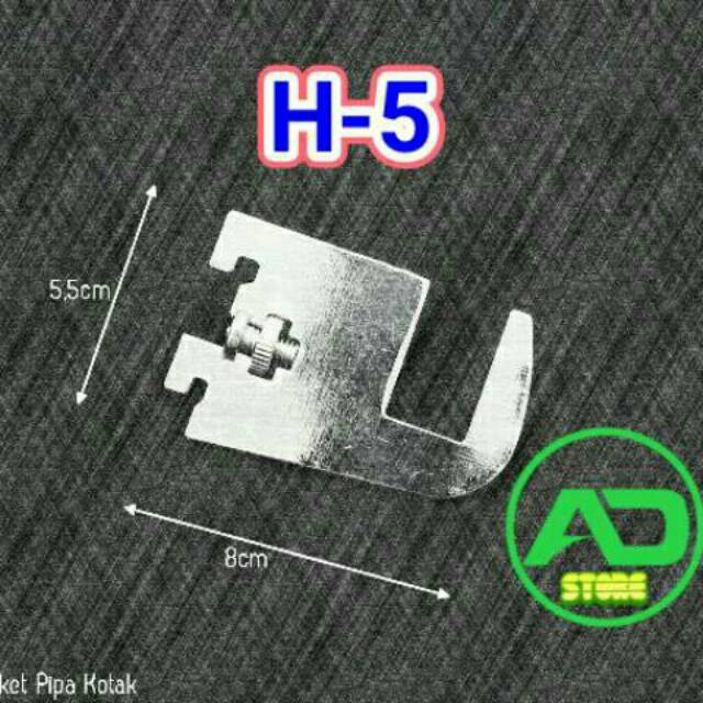Daun Bracket H5 penyangga pipa kotak