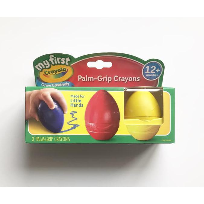 

Promo Crayola Egg Shape Palm Grip Crayon / Crayon Anak Ready