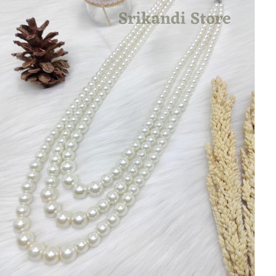 ☝ Srikandi_Store - Kalung Mutiara Wanita - Kalung Mutiara Panjang - Kalung Handmade Wanita - Kalung 