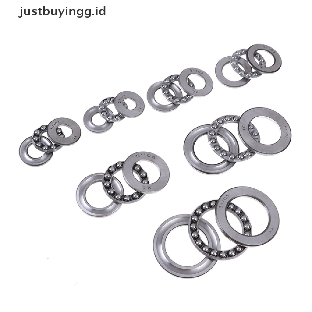 (Justbuyingg.Id) Thrust Ball Bearing 3 Bagian Seri 51100 51100 Ke 51106 Id