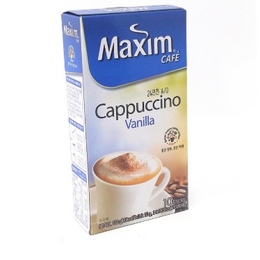 

MAXIM CAFE CAPPUCCINO VANILA kopi korea maxim coffee 132g(10 sachet)