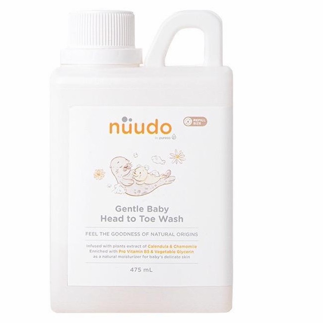 Nuudo by Pureco Gentle Baby Head to Toe Wash 475ml