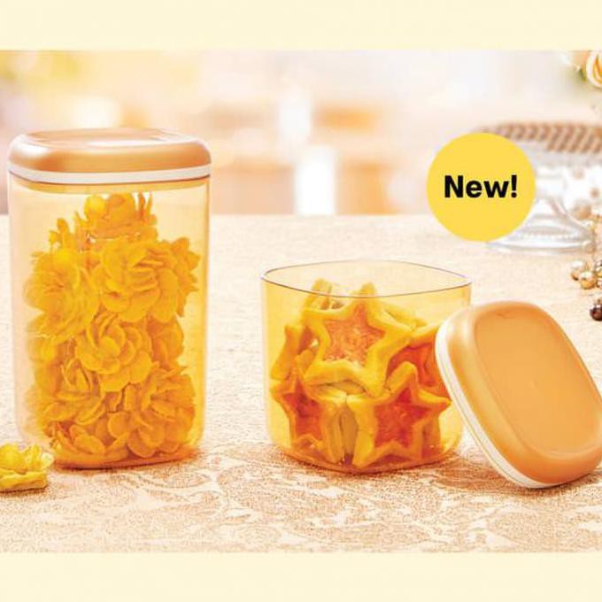 Crystal Canister(2) Toples Kristal Tupperware Alat Makan Minum Original