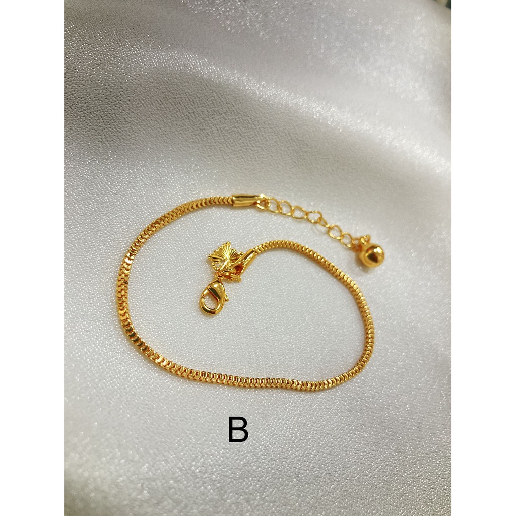 Gelang Tangan Rantai Lapis Emas Aksesoris Perhiasan GLE-019