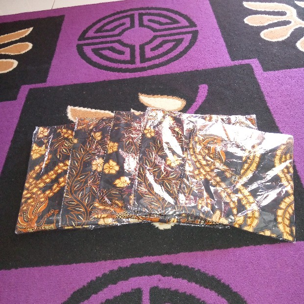 Batik Couple Keluarga Sania Ruffle Ori Ndoro Jowi Dnt Cendrawasih Kuning