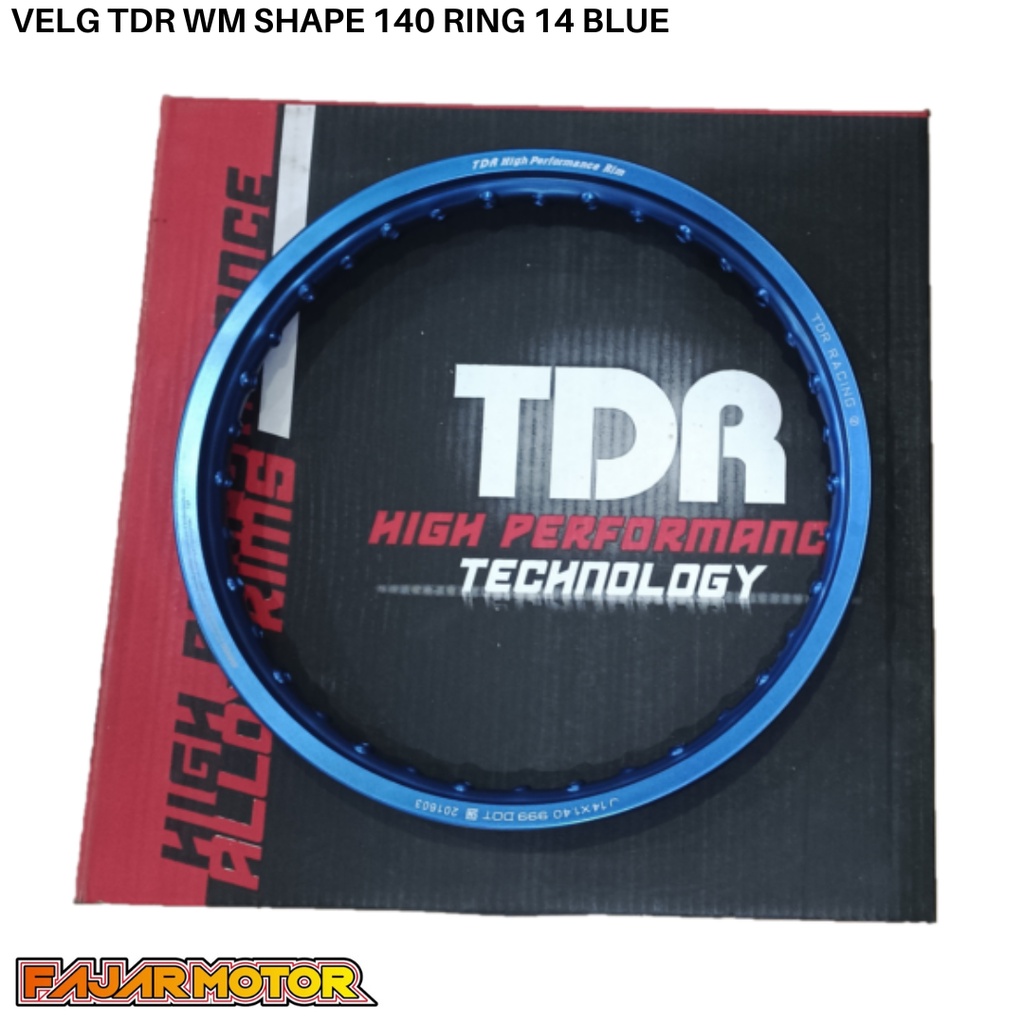 PROMO VELG TDR WM SHAPE 140/160 RING 14 RED SILVER HOLE 36