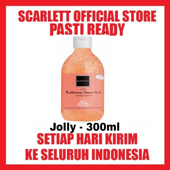 SCARLETT Whitening JOLLY SHOWER SCRUB Sabun Mandi ShowerScrub