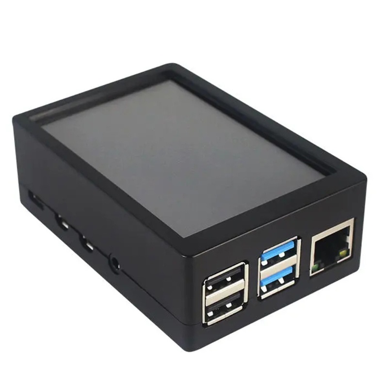 Case Pelindung Layar Sentuh Lcd 3.5 Inch 480x320 Bahan Abs Untuk Raspberry Pi 4 Model B