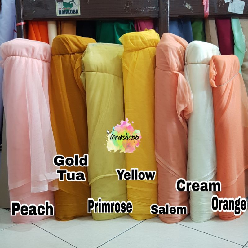 Kain Tile Polos Halus Meteran Lebar 150cm Kain Tulle Kain Kebaya Kain Tile Meteran Shopee Indonesia