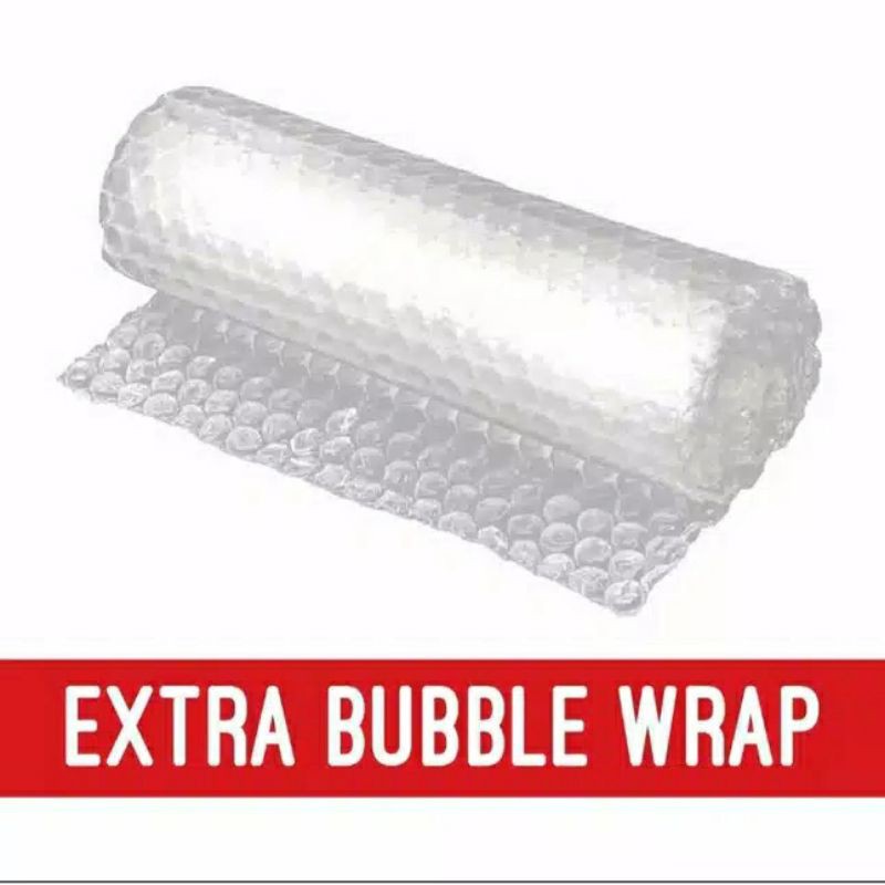 

Extra Bubble Wrap ( Tambahan Packing Agar Paket Aman Tidak Pecah)