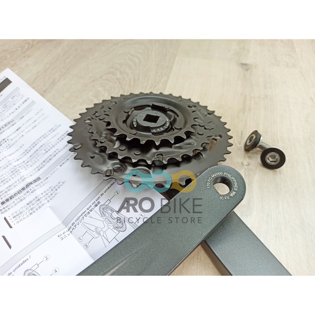 Crank set gir shimano Altus FC-M2000 40T crank 3 speed 3 x 9sp