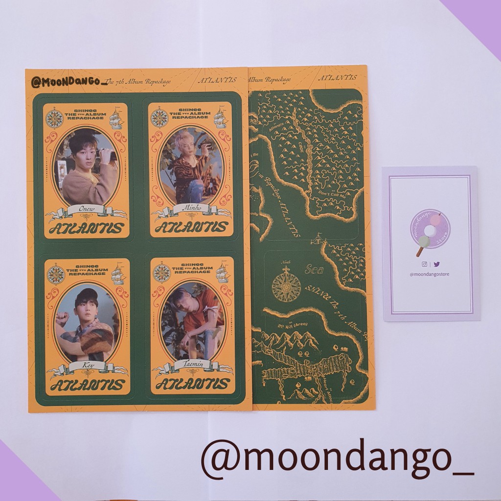 Sharing SHINee Atlantis Album | Postcard Voyage Card Sticker Taemin Minho Onew Key Adventure Ocean