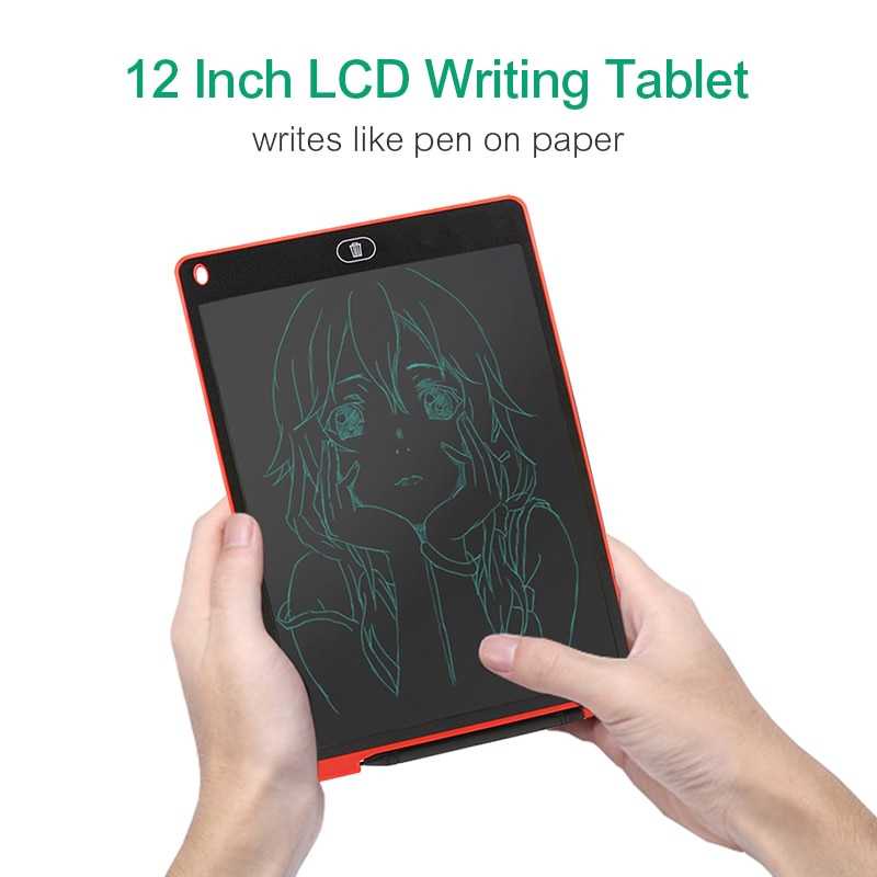 Drawing Pad 12 inch / LCD Writing Tablet Digital / Papan Tulis Anak