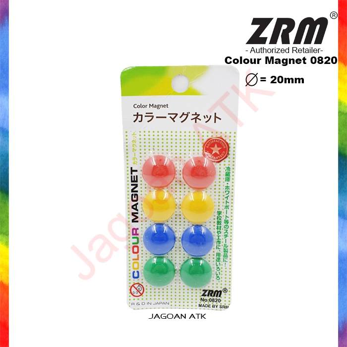 

TERLARIS Magnet Papan Tulis Warna Warni 20mm / Colorful Whiteboard Magnet 20mm ZRM 0820