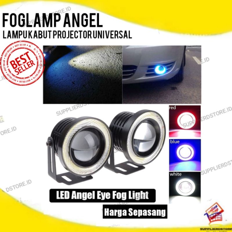 Jual Lampu Kabut Led Foglamp Angel Eyes Universal Harga Sepasang