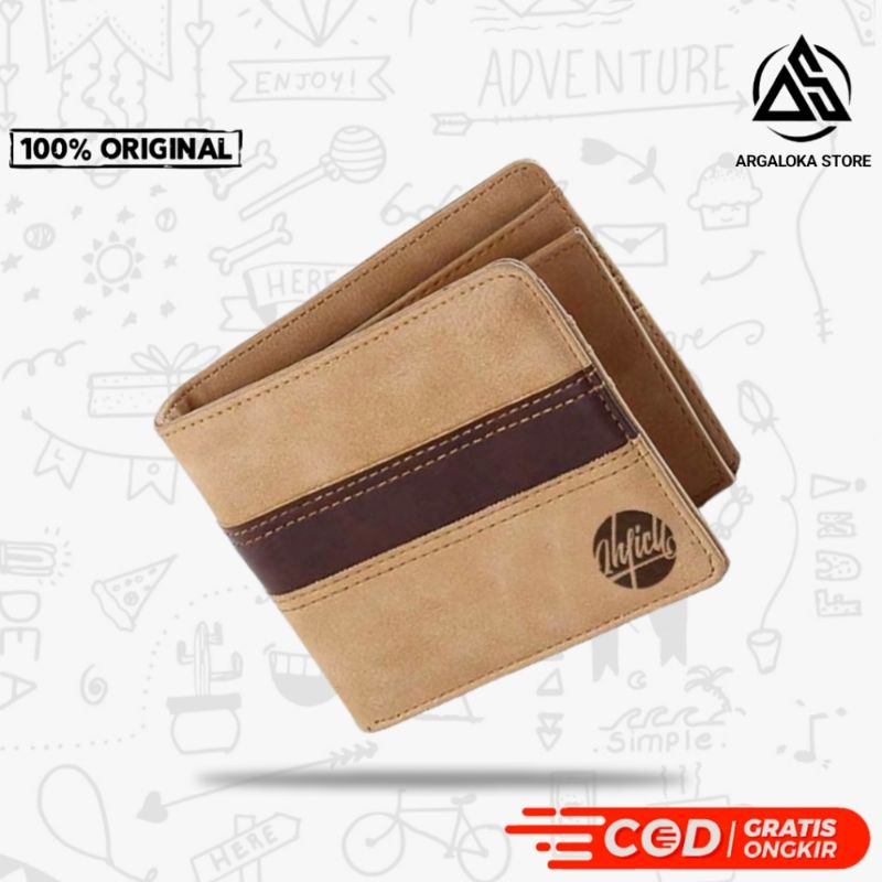 ARG Dompet Model Lipat Kartu Untuk Pria/Cowok Original Keren Krem Kombinasi Terbaru Terlaris