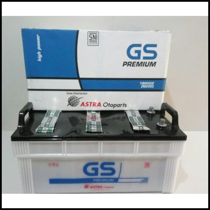 ( Bisa Cod ) Aki Mobil Gs Premium N200 190H52 12 Volt 200 Ah Khusus Gosend -09671 Terbaik [Kode 1|Ko