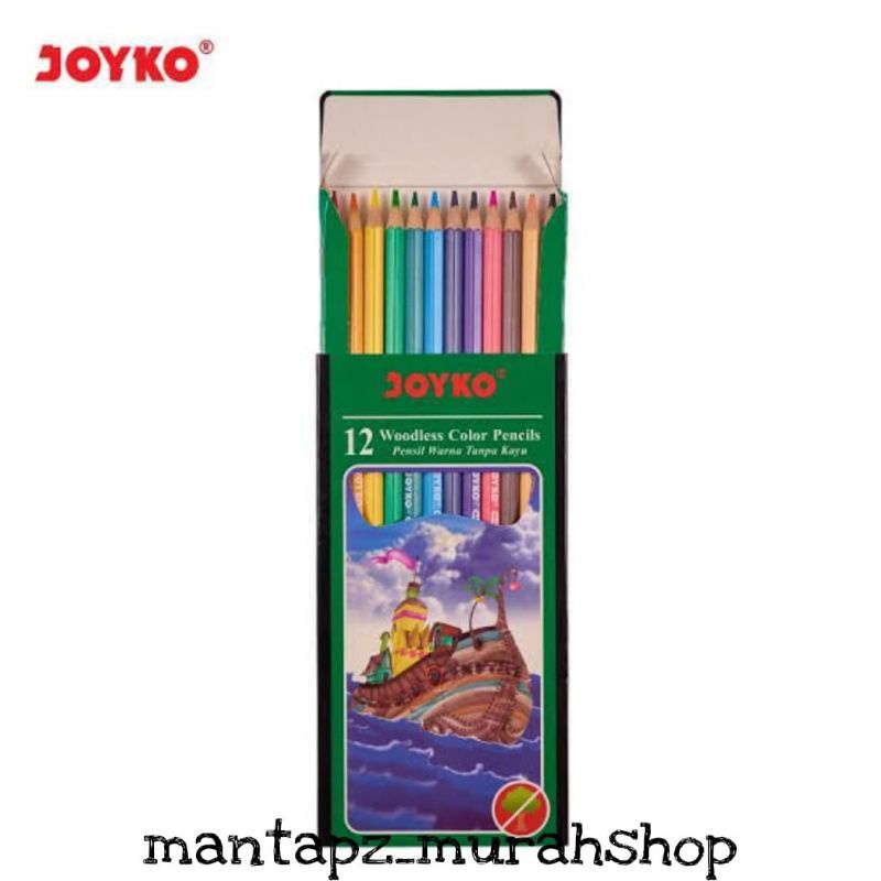 

PENSIL WARNA / COLOUR PENCIL PANJANG 12 WARNA JOYKO CP-103