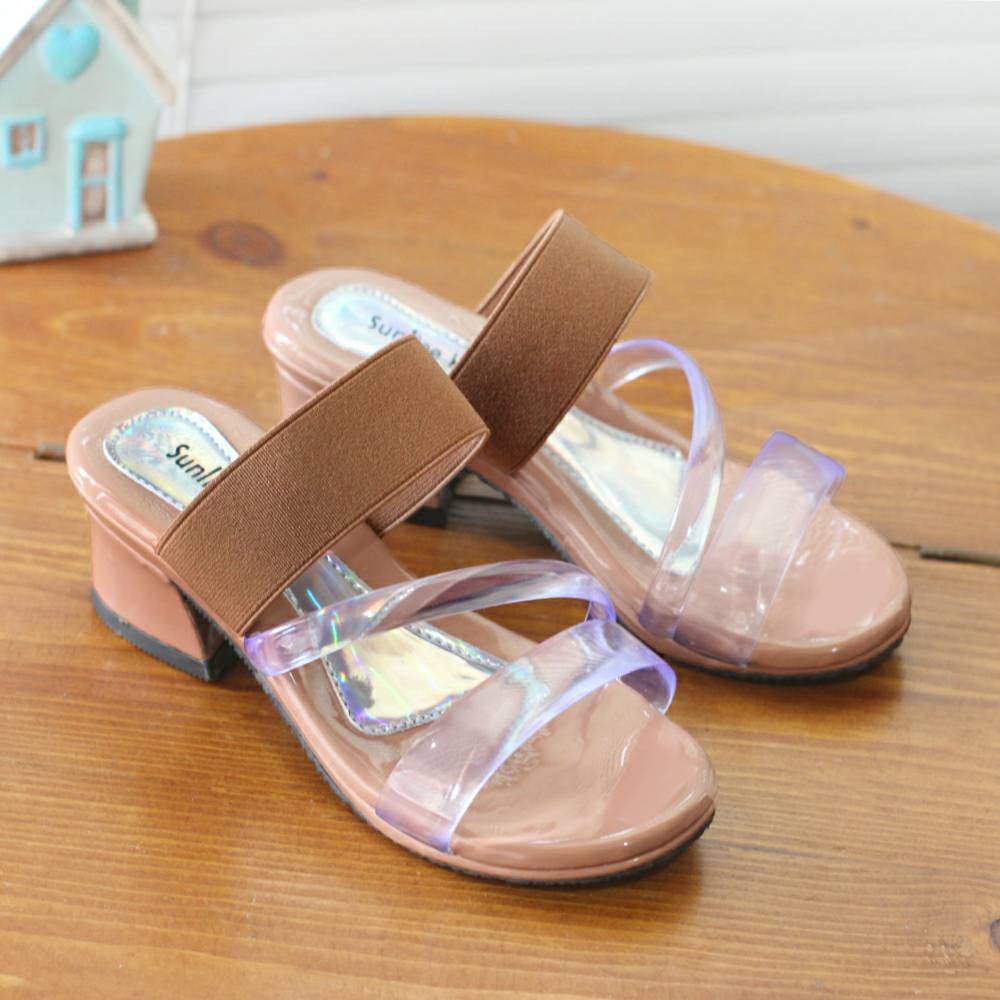 Sandal Selop Anak Perempuan Hak Tahu / Jelly-01
